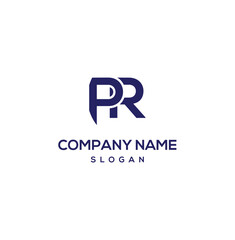 Minimalist PR Letter Logo for Businesses
