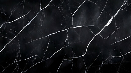 Black marble texture background, elegant stone surface, vein pattern detail, design material