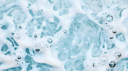 Close-up of soapy water bubbles; textured background for design