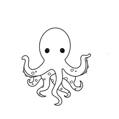 octopus cartoon sea animal