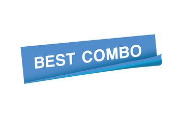 Best combo banner vector modern sticker icon, label design. Advertising template.