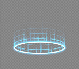 Magic Fantasy Portal, Futuristic Teleport, Glowing Light Effect, Blue Energy Rays, Night Scene, Sparkling Particles, Sci-Fi Vortex, Transparent Background, Mystic Gate, Neon Swirl, Digital Vector Glow