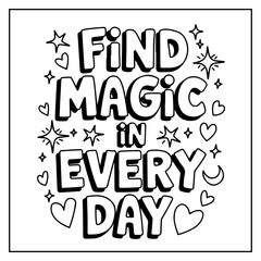 Motivational Quotes Bold & Easy Coloring Book For Kids and Adults