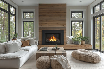 Un cozy salon scandinave