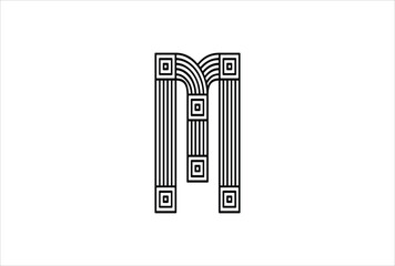 Elegant Letter M logo Vector Template Initial Letter M Logo Design. Creative And Modern M logo