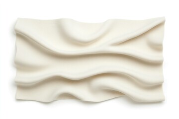 Abstract white textured design representing fluidity and motion, suitable for background or art projects KEY themes include elegance, minimalism, and calmness