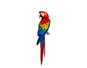 Obraz premium Scarlet Macaw: A Vibrant Tropical Bird
