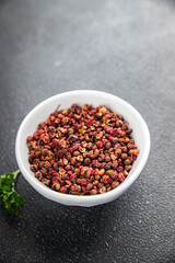 pepper Sichuan spice pepper peas fresh tasty food gourmet food background on the table rustic food top view copy space