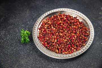 pepper Sichuan spice pepper peas fresh tasty food gourmet food background on the table rustic food top view copy space