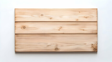 Horizontal light wooden planks on white background; perfect for text overlay, design, or rustic signage