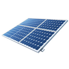 Eco Friendly Solar Panel Icon Clean Energy Solution Graphic, 3D design, Transparent Background, PNG