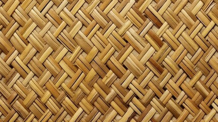 Textured Woven Background of Natural Reeds Creating a Rustic and Warm Atmosphere with Intricate Patterns Ideal for Various Creative Projects