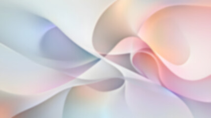 Blur Captivating Fluid Motion Abstract with Ethereal Pastel Color Gradients and Organic Curves