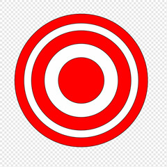 Archery target set. The shooting target has been set. Concept of archery or achieving goals in business. Vector illustration. Target icon vector. Arrow icon. Destination sign. Collection of targets on