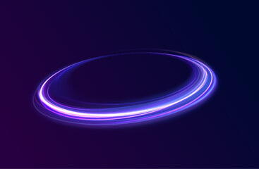 Abstract circle, white color glowing lines background. Curve white line light effect. Light cool whirlwind. Vector sparkle, png, effect, wave,neon,line.
