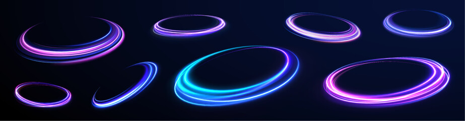 Curve light effect of silver line. Png luminous silver circle. Light silver pedistal, podium, platform, table. To center a bright flash, png, effect, wave,neon,line.