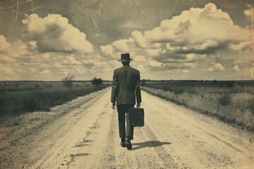 Business man photography walking accessories.