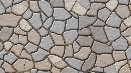 Detailed and Textured Flagstone Paving with Varied Colors and Shapes Suitable for Pathways and Outdoor Spaces