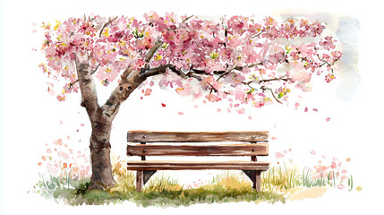 spring tree with flowers