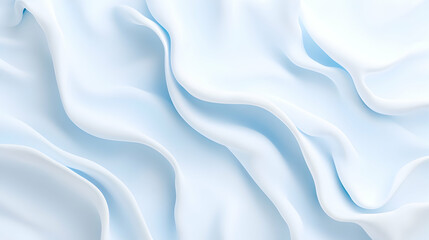 Fototapeta premium Soft light blue fabric waves, elegant texture background, perfect for website design or textile promotion