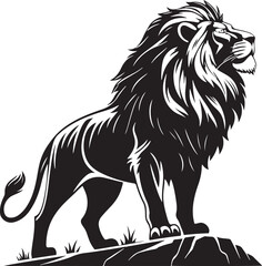 Lion vector silhouette image 