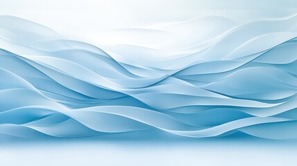 Fototapeta premium Abstract blue waves background, serene flowing lines and artistic design for modern backdrop
