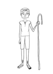 For Children Coloring Pages About Farmer, Shepperd, Profession
