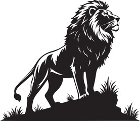 Lion vector silhouette image 