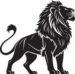 Lion vector silhouette image 
