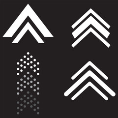 Black Swipe up icon. swipe up icon for social media stories. Modern swipe up buttons isolated on white background. vector illustration.