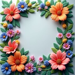 Obraz premium A colorful, intricate floral arrangement