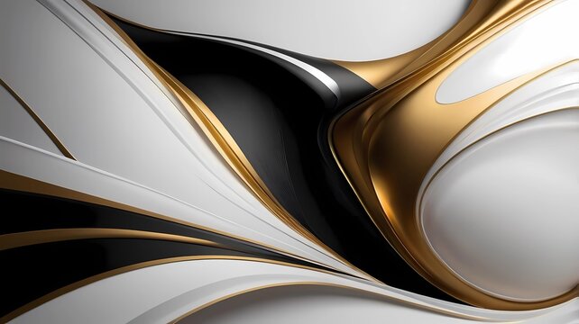 Elegant background screensaver. minimal and calm beauty gold white and black
