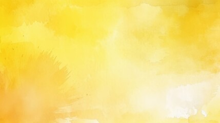 Obraz premium Bright Yellow Watercolor Background Featuring Soft Light for Text Overlay and Design Use in Various Creative Projects