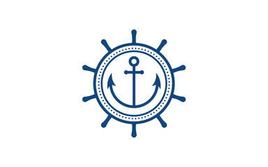 Anchor Ocean icon Element  Logo Template vector v.24