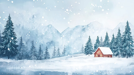 house in the mountains