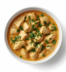 Delicious Creamy Chicken Curry in a Bowl