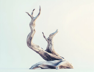 Fototapeta premium Sculptural Driftwood: A Study in Nature's Art
