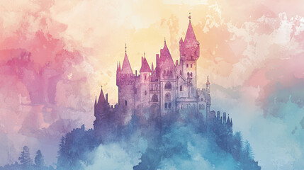 watercolor painting landscape