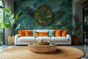 Un salon tropical