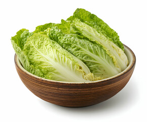 Fresh Napa Cabbage in a Rustic Bowl: A Vibrant and Healthy Treat
