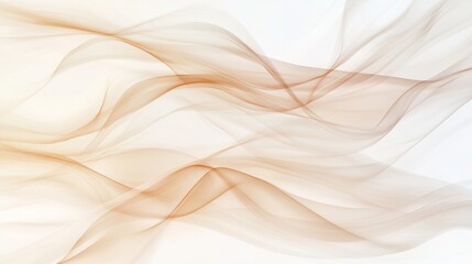 Abstract flowing waves in soft warm tones creating a tranquil atmosphere for backgrounds