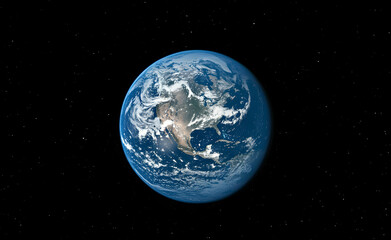 Fototapeta premium Stunning Earth From Space: A Celestial View of Our Planet