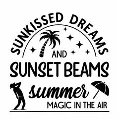 summer sunsets typography t-shirt design © MSTSALMA