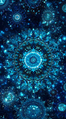 Fototapeta premium Mesmerizing Sparkling Blue and Teal Radiance for Phone Background