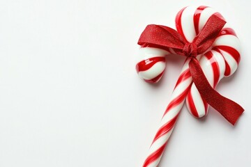 Candy Cane with Red Ribbon