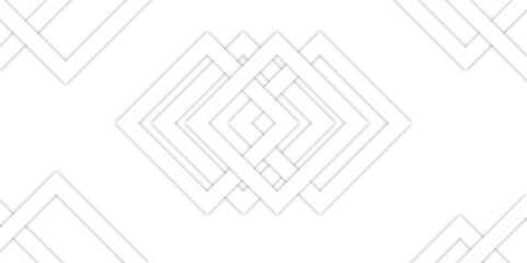 Abstract texture illustration with squares. Black honeycomb, white background. papercut, triangle and squares shapes. 3d architecture pattern design. Light shadow, overlapping layers. Retro design art