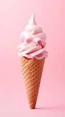 Ice cream cone dessert food chocolate.