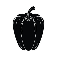 illustration of a bell pepper isolated on white