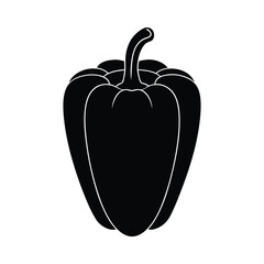 illustration of a bell pepper isolated on white