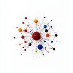 Colorful Model of Solar System and Planetary Orbits